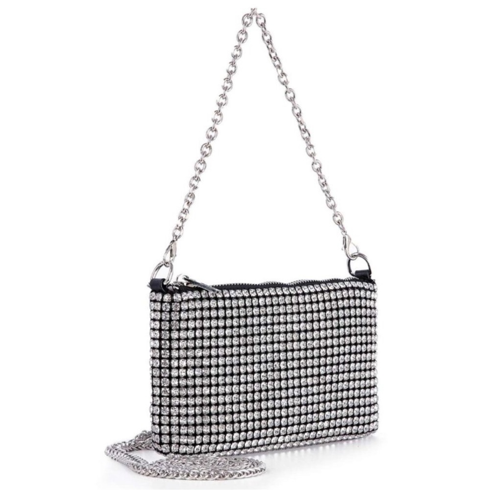 NWT bling rhinestone shoulder bag - Picture 2 of 2